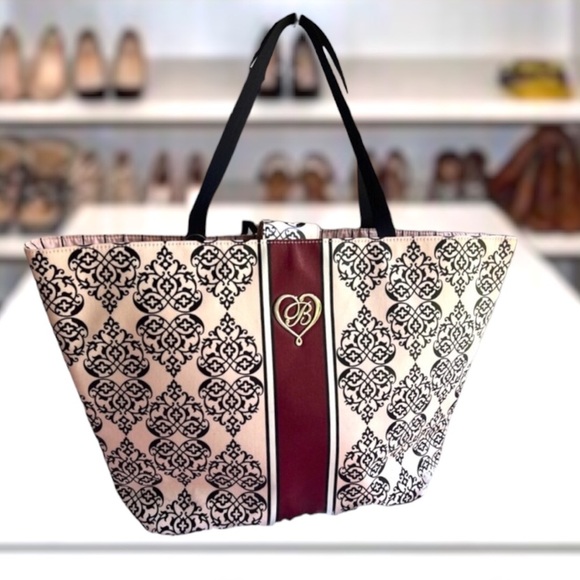 BRIGHTON Large My Sweet Valentine Multicolor Coated Canvas large Tote Bag - Picture 1 of 16